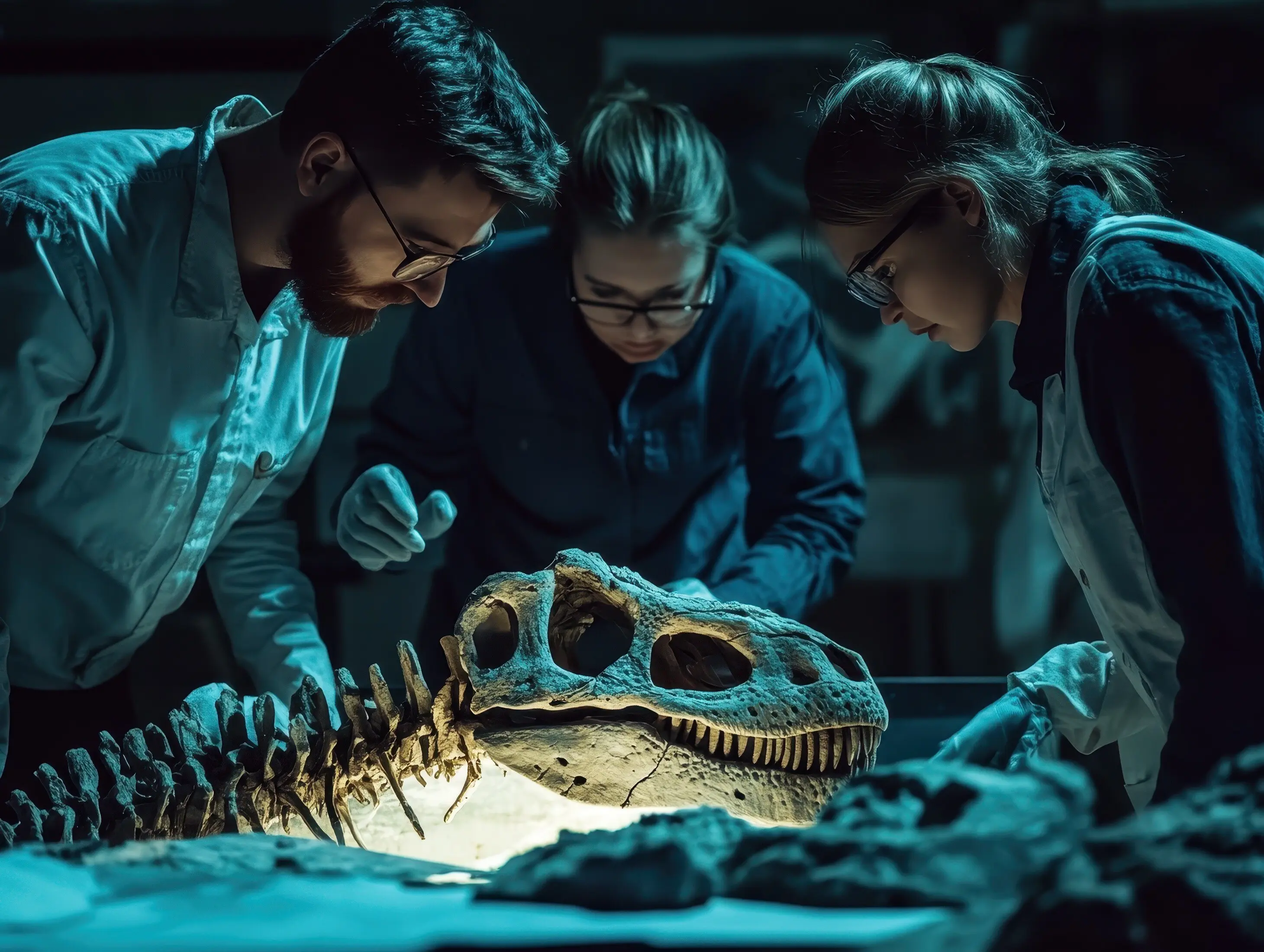 Dinosaurier-Forschungsteam analysiert Fossilfunde