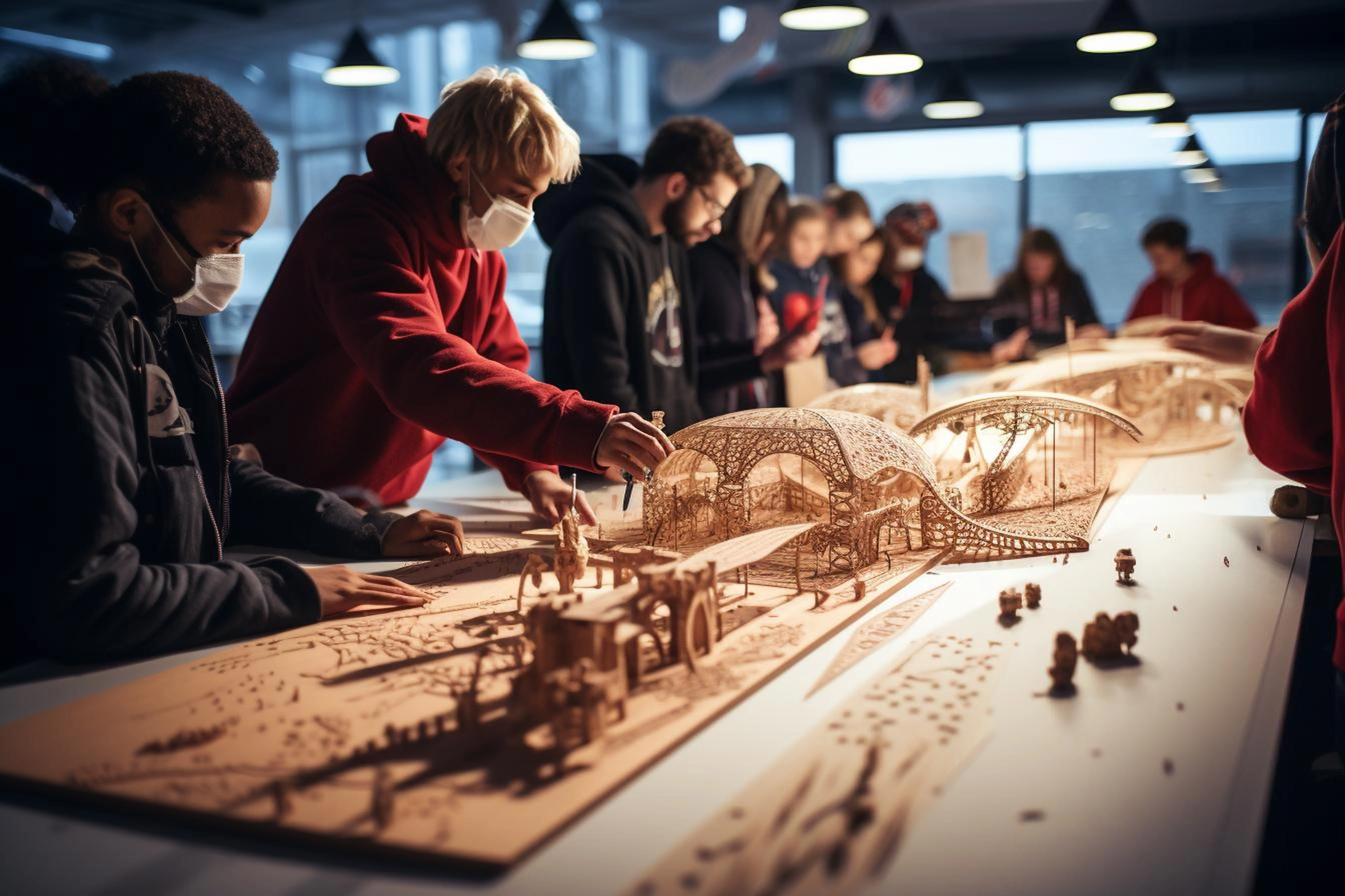 Workshop zur Herstellung von Skates, hochwertige Fotografie eines Rochenbildes